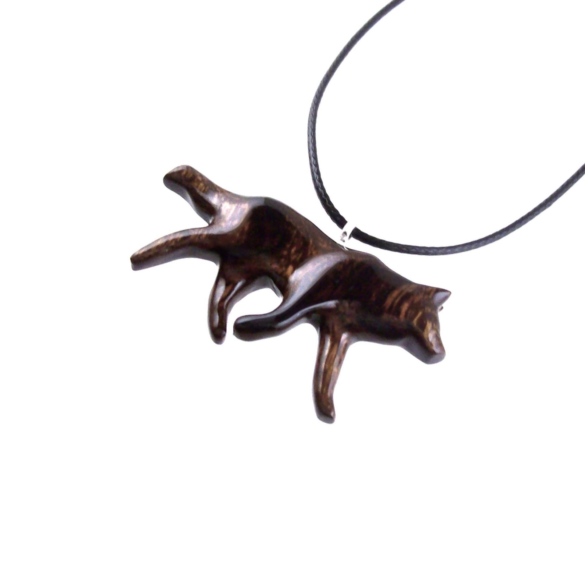 Hand Carved Wooden Wolf Necklace, Wolf Pendant, Woodland Jewelry for Men or Women, Spirit Animal Totem, Gift for Him Her