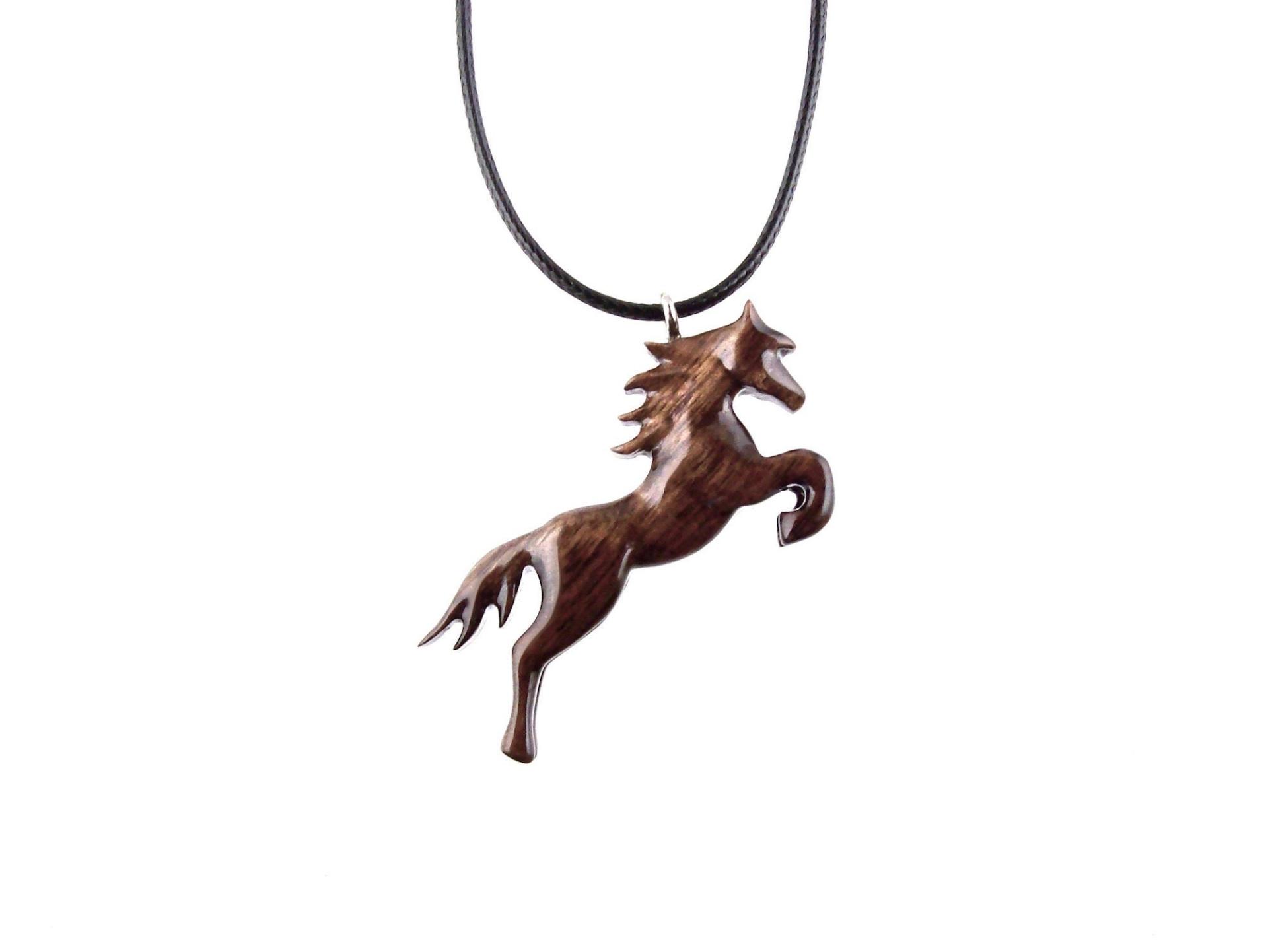 jumping horse necklace