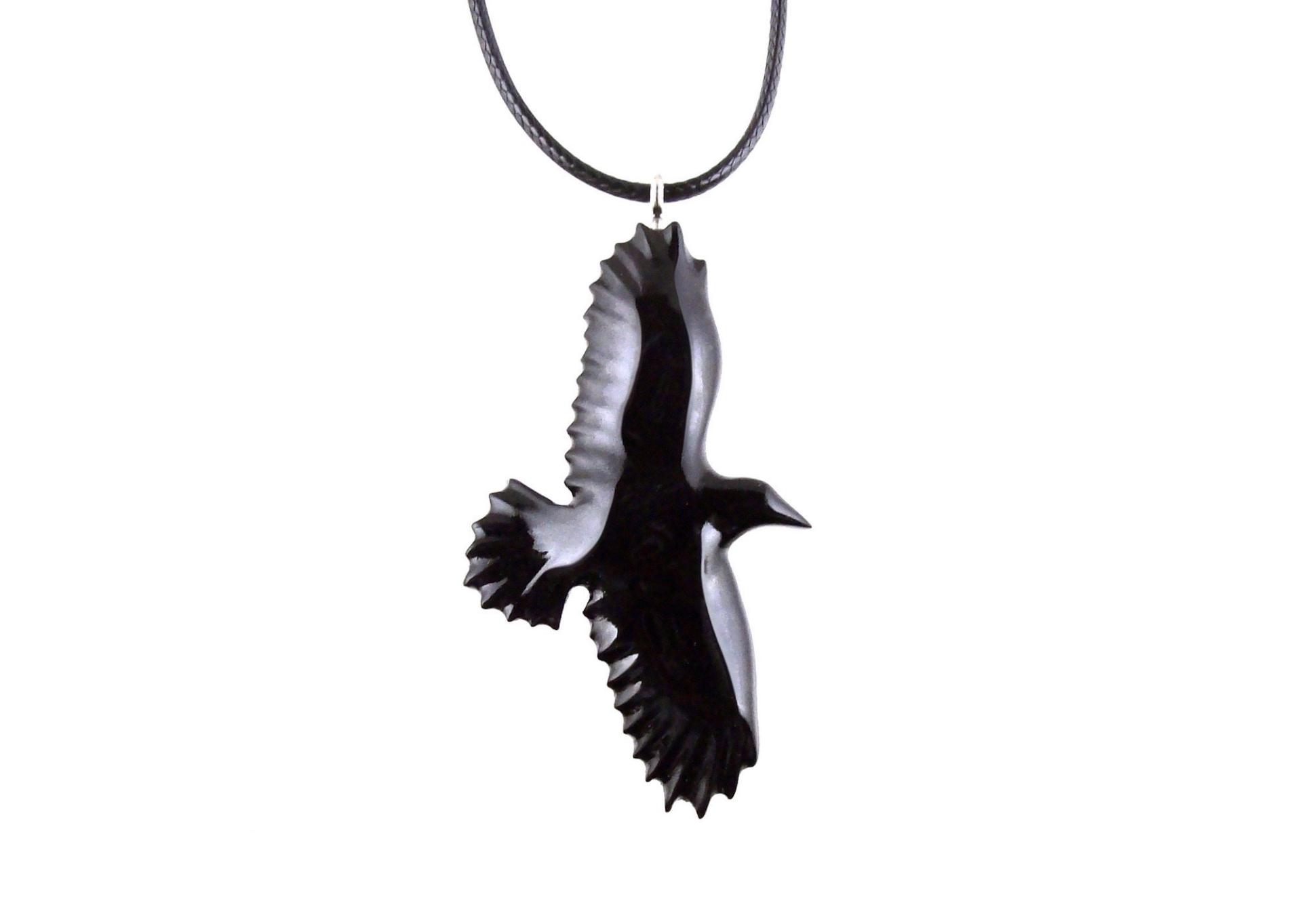 raven pendant necklace