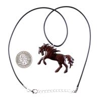 Horse Necklace, Hand Carved Wooden Horse Pendant, One of a Kind Handmade Animal Wood Jewelry