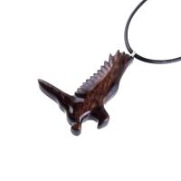 Hand Carved Hawk Pendant, Wooden Falcon Necklace, Wood Bird Necklace, Totem Jewelry for Men or Women, One of a Kind Gift for Him Her
