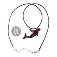Hand Carved Orca Pendant, Wooden Whale Necklace, Sea Animal Pendant, Nautical Necklace for Men or Women, Wood Jewelry