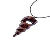 Nyami Nyami African Pendant, Hand Carved Tribal Necklace, Wood African Jewelry, Wooden Protection Amulet, Good Luck Charm