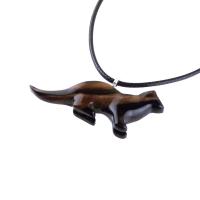 Hand Carved Wooden Sea Otter Pendant Necklace - Totem Animal Jewelry Gift for Men & Women
