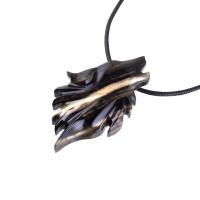 Wolf Necklace, Hand Carved Wooden Wolf Pendant for Men or Women, Spirit Animal Totem Woodland Jewelry