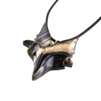 Celtic Fox Necklace, Hand Carved Wooden Fox Pendant for Men or Women, Totem Spirit Animal Gift for Him or Her, Wood Jewelry