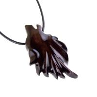 Wolf Pendant, Wooden Wolf Necklace, Hand Carved Totem Animal, Woodland Jewelry for Men Women
