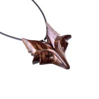 Hand Carved Wooden Fox Pendant, Celtic Fox Necklace for Men or Women, Totem Spirit Animal, Woodland Jewelry Gift for Her or Him