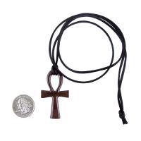 Ankh Necklace, Hand Carved Wooden Ankh Pendant for Men or Women, Egyptian Cross Necklace, Egyptian Jewelry Gift for Him Her