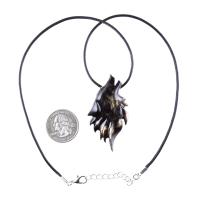 Wolf Necklace, Hand Carved Wooden Wolf Pendant for Men or Women, Spirit Animal Totem Woodland Jewelry