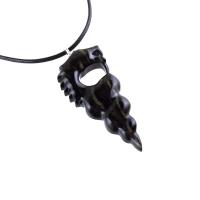 Wooden Nyami Nyami Hand Carved African Pendant, Tribal Wood Mens Necklace, African Jewelry, Protection Amulet, Good Luck Charm