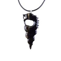 Wooden Nyami Nyami Hand Carved African Pendant, Tribal Wood Mens Necklace, African Jewelry, Protection Amulet, Good Luck Charm