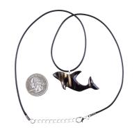 Hand Carved Orca Pendant, Wooden Killer Whale Necklace for Men or Women, Sea Animal, Nautical Beach Wood Jewelry