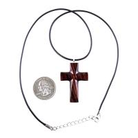 Wooden Cross Necklace, Hand Carved Wood Cross Pendant, Christian Jewelry for Men Women, Gift for Him or Her