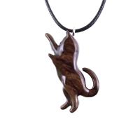 Cat Necklace, Hand Carved Wooden Kitten Pendant, Wood Animal Necklace, Handmade Cat Jewelry, One of a Kind Gift