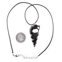Wooden Nyami Nyami Hand Carved African Pendant, Tribal Wood Mens Necklace, African Jewelry, Protection Amulet, Good Luck Charm