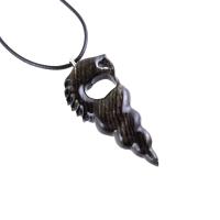 Wooden Nyami Nyami Hand Carved African Pendant, Tribal Wood Mens Necklace, African Jewelry, Protection Amulet, Good Luck Charm