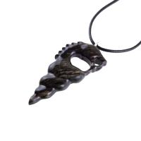 Wooden Nyami Nyami Hand Carved African Pendant, Tribal Wood Mens Necklace, African Jewelry, Protection Amulet, Good Luck Charm