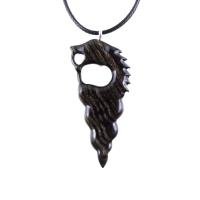 Wooden Nyami Nyami Hand Carved African Pendant, Tribal Wood Mens Necklace, African Jewelry, Protection Amulet, Good Luck Charm