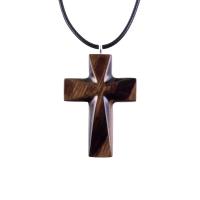 Handmade Wooden Cross Necklace, Hand Carved Wood Cross Pendant, Christian Jewelry for Men Women, Gift for Him or Her