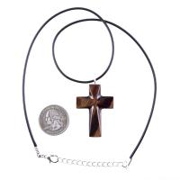 Handmade Wooden Cross Necklace, Hand Carved Wood Cross Pendant, Christian Jewelry for Men Women, Gift for Him or Her