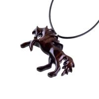 Horse Necklace, Hand Carved Wooden Horse Pendant, One of a Kind Handmade Animal Wood Jewelry