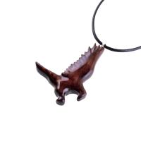 Hawk Necklace, Wooden Falcon Pendant, Hand Carved Bird Necklace, Totem Amulet, Wood Jewelry, One of a Kind Handmade Gift
