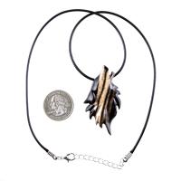 Wolf Necklace, Hand Carved Wooden Wolf Pendant for Men or Women, Spirit Animal Totem Woodland Jewelry