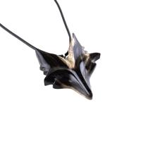 Celtic Fox Necklace, Hand Carved Wooden Fox Pendant for Men or Women, Totem Spirit Animal Gift for Him or Her, Wood Jewelry