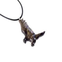 Hawk Necklace, Hand Carved Wooden Hawk Pendant for Men or Women, Wood Falcon Pendant, Totem Bird Jewelry