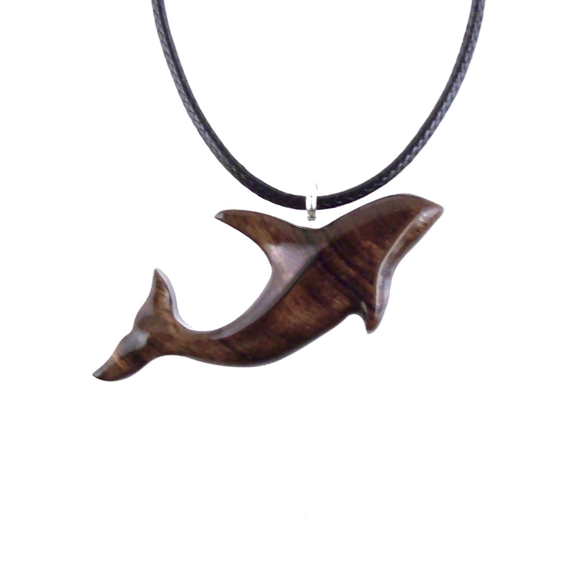 Hand Carved Orca Pendant, Wooden Whale Necklace, Sea Animal Pendant, Nautical Necklace for Men or Women, Wood Jewelry