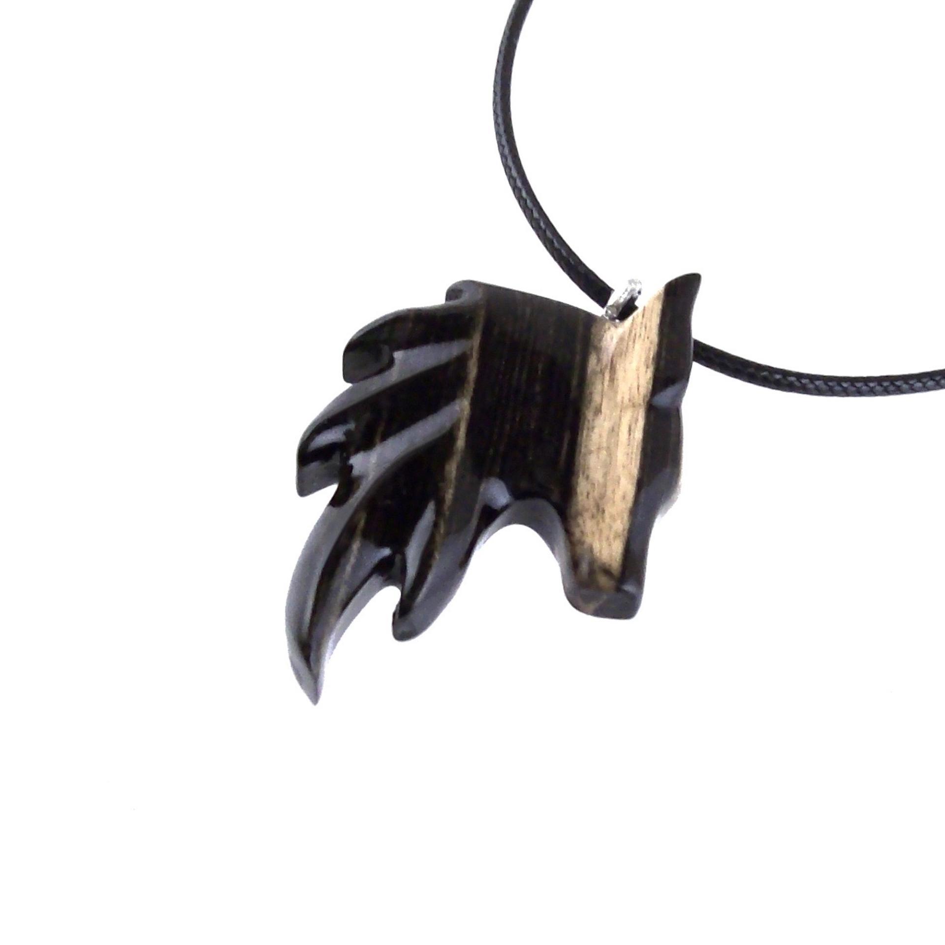 Hand Carved Fox Necklace for Men or Women, Wooden Fox Pendant, Woodland Jewelry, Totem Spirit Animal, One of a Kind Gift for Him Her