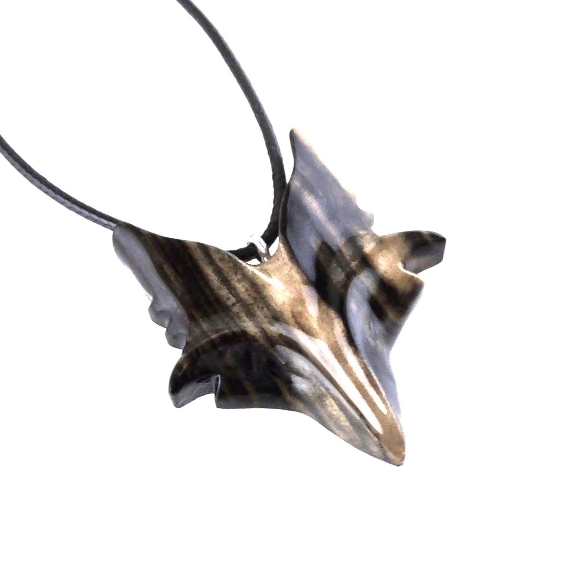 Celtic Fox Necklace, Hand Carved Wooden Fox Pendant for Men or Women, Totem Spirit Animal Gift for Him or Her, Wood Jewelry
