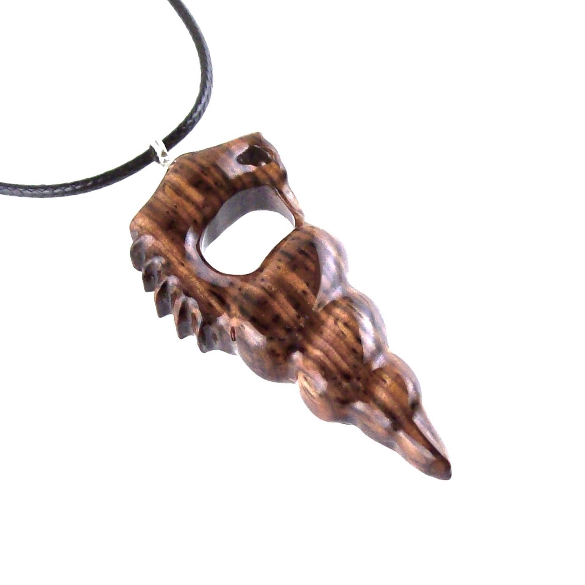 Nyami Nyami African Pendant, Hand Carved Tribal Necklace, Wood African Jewelry, Wooden Protection Amulet, Good Luck Charm