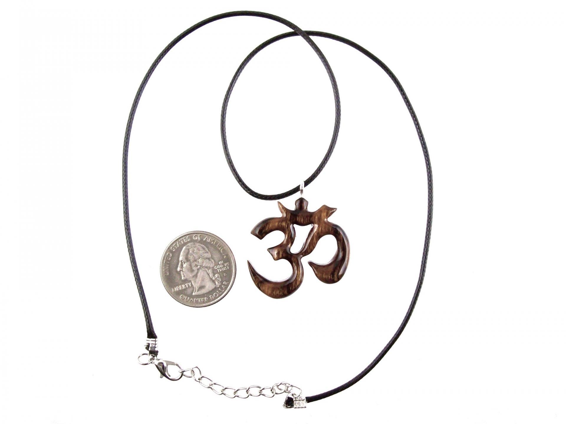 Wooden sales om necklace