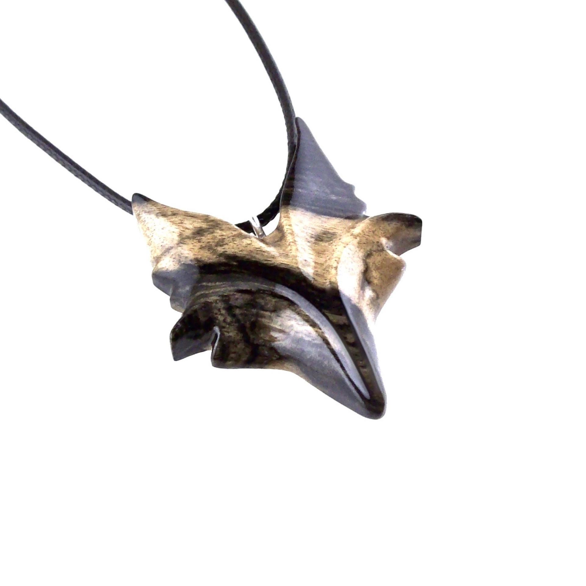 Celtic Fox Necklace, Hand Carved Wooden Fox Pendant for Men or Women, Totem Spirit Animal Gift for Him or Her, Wood Jewelry