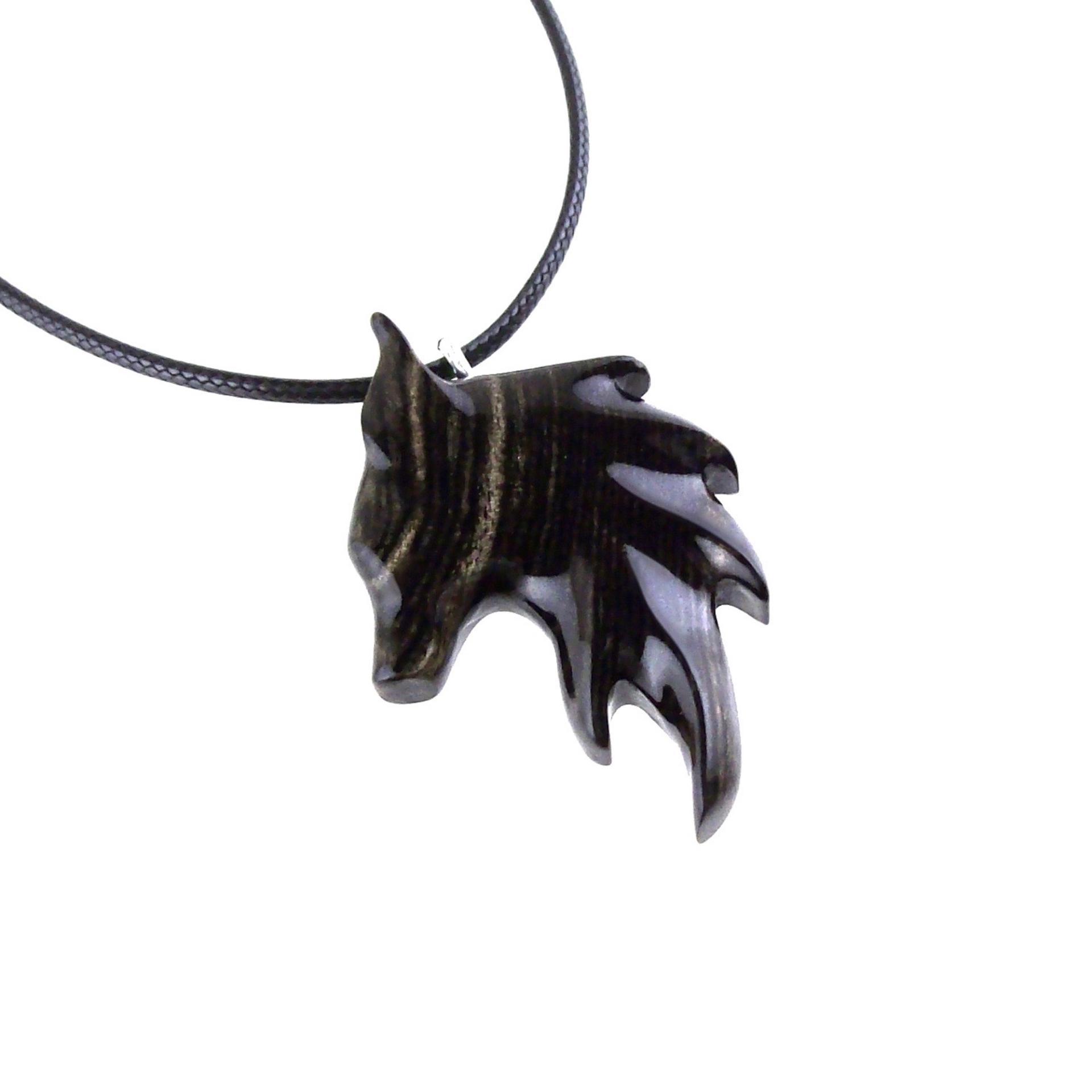 Hand Carved Fox Necklace for Men or Women, Wooden Fox Pendant, Woodland Jewelry, Totem Spirit Animal, One of a Kind Gift for Him Her