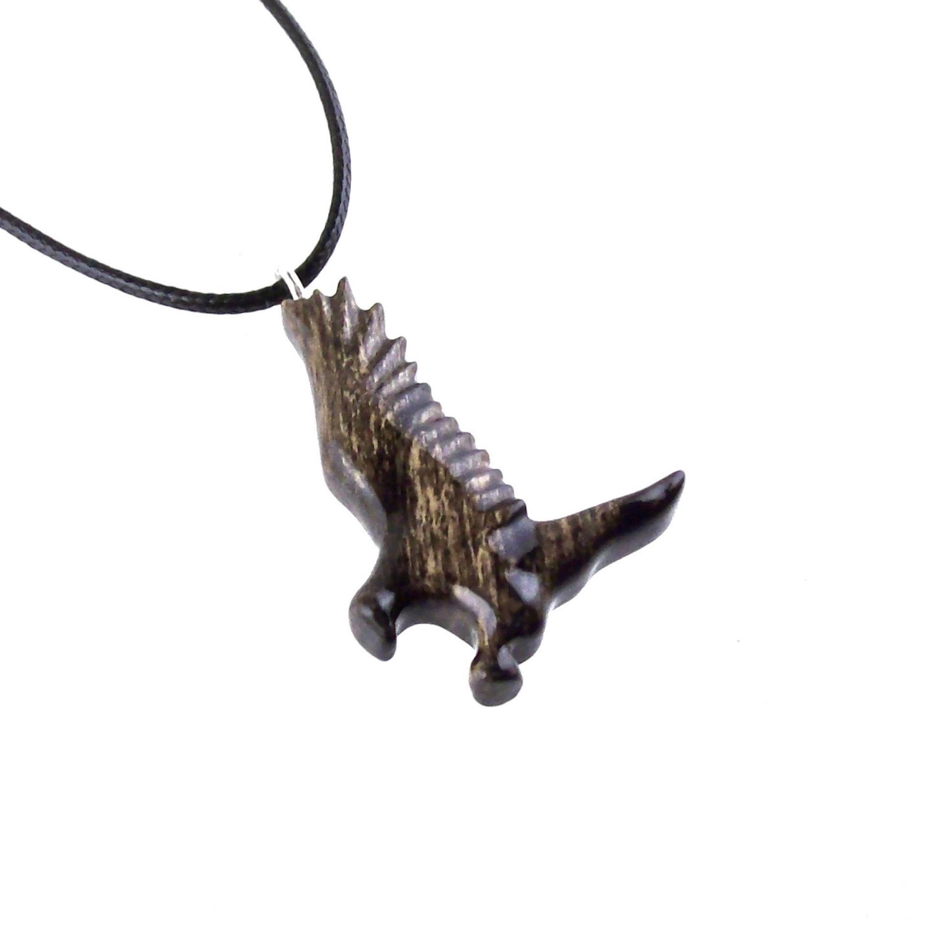 Hawk Necklace, Hand Carved Wooden Hawk Pendant for Men or Women, Wood Falcon Pendant, Totem Bird Jewelry