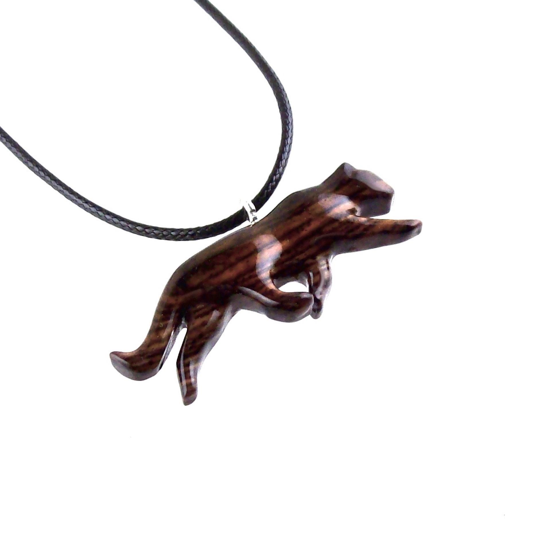 Hand Carved Puma Pendant, Wooden Panther Necklace, Cougar, Mountain Lion, Big Cat Animal Wood Jewelry for Men or Women, Gift for Him Her