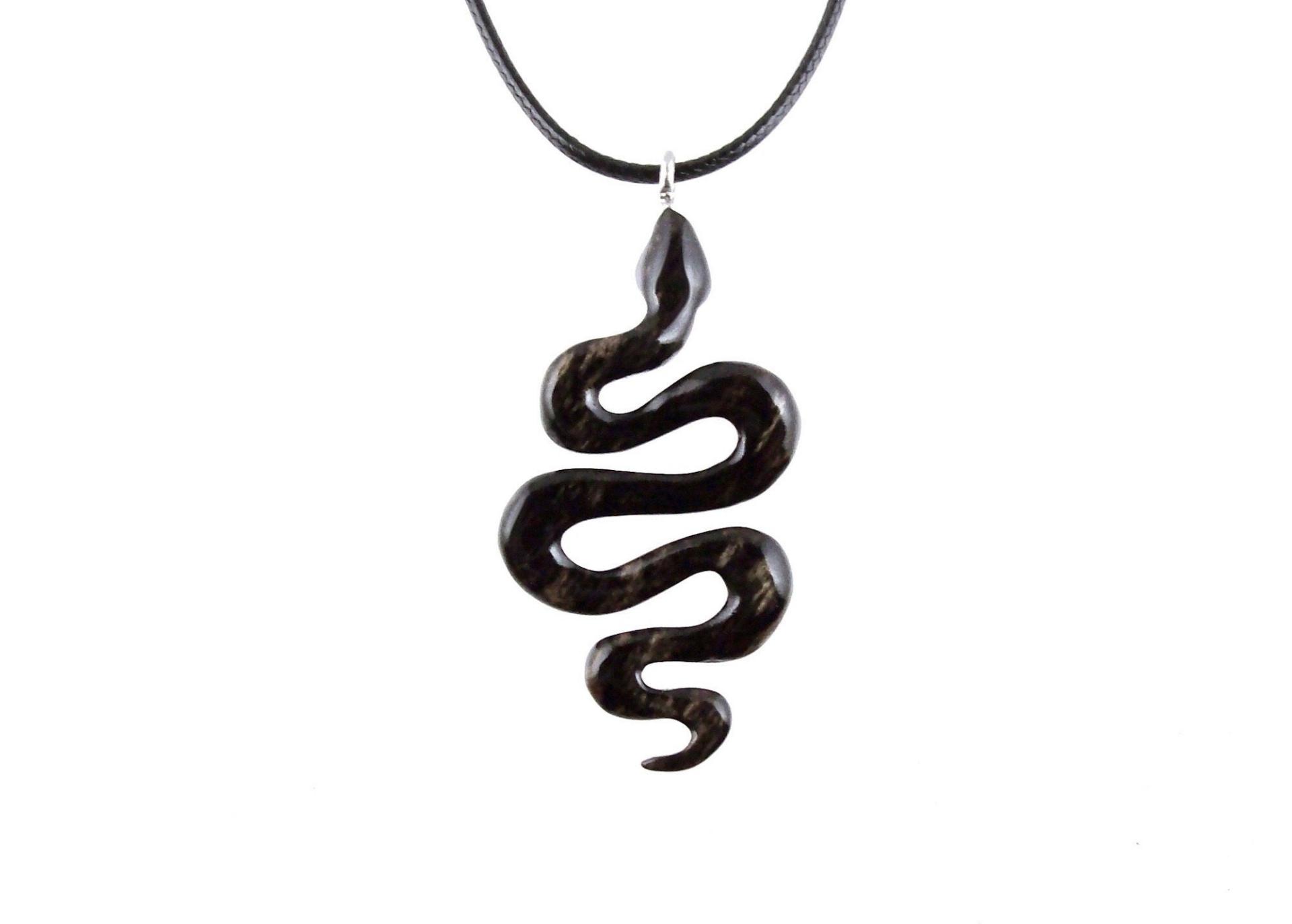 Mens snake pendant necklace deals
