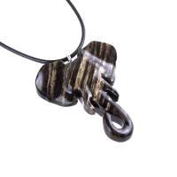 Elephant Necklace, Hand Carved Wooden Elephant Pendant, Ganesha Spiritual Wood Jewelry Gift