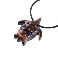 Sea Turtle Necklace, Hand Carved Wooden Turtle Pendant, Mens Nautical Wood Jewelry Gift