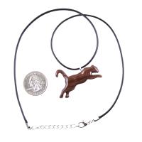 Wooden Lioness Pendant, Hand Carved Wood Lioness Necklace, Spirit Animal Leo Jewelry Gift