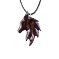 Hand Carved Fox Necklace, Wooden Fox Pendant for Men Women, Spirit Animal Jewelry Gift