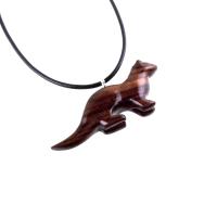 Otter Necklace, Hand Carved Wooden Sea Animal Pendant, Nautical Wood Jewelry for Men or Women