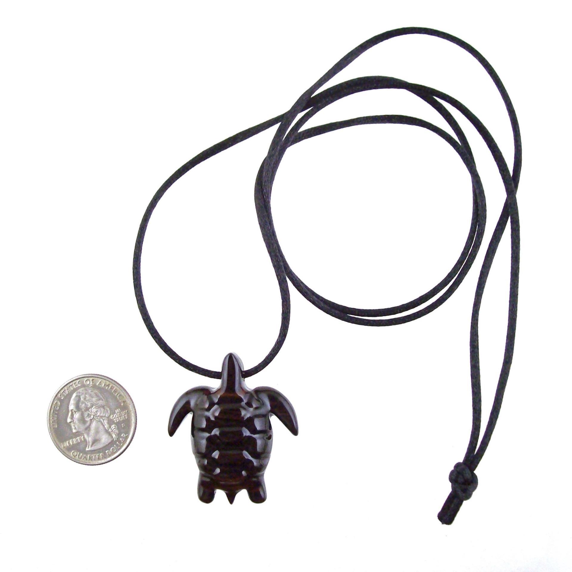 Hand Carved Wooden Turtle Pendant, Sea Turtle Necklace, Nautical Pendant, Mens Wood Necklace, Gift for Him, Mens Jewelry