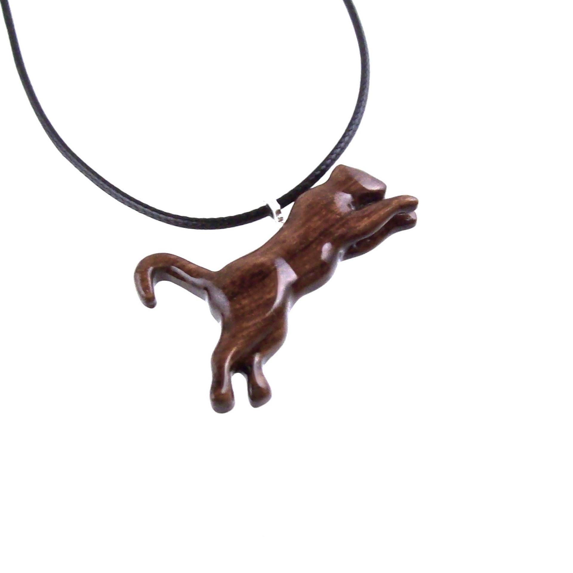 Wooden Lioness Pendant, Hand Carved Wood Lioness Necklace, Spirit Animal Leo Jewelry Gift